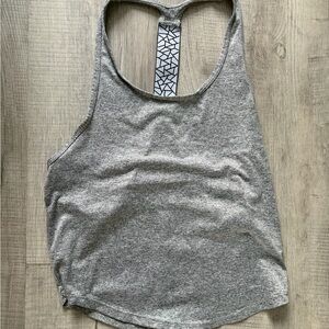 SHEIN Heather Gray Loose Fit Workout Tank Top